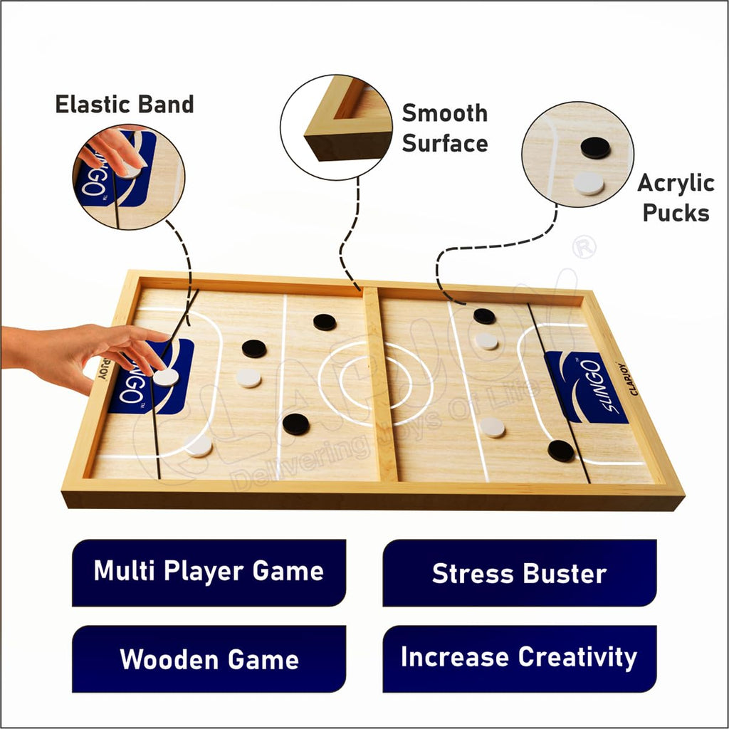 Clapjoy Slingo Fast Sling Puck Game