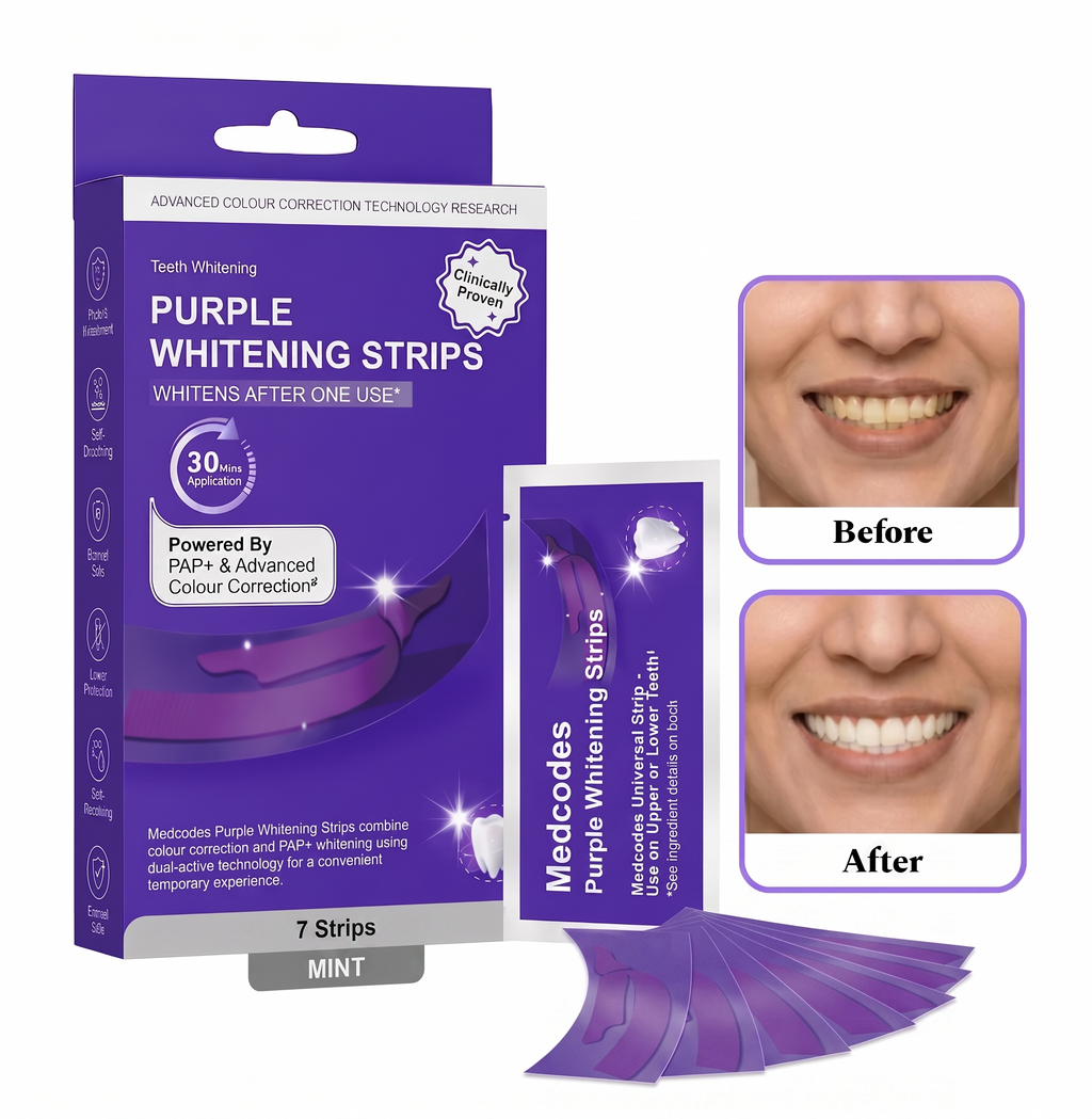 Purple Teeth Whitening Strips (Pack of 7)