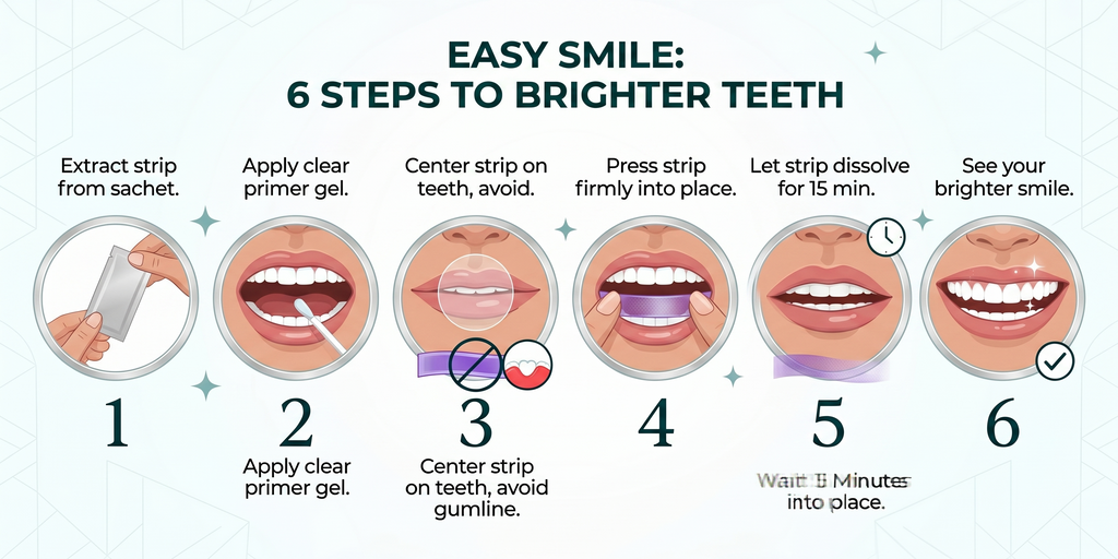 Purple Teeth Whitening Strips (Pack of 7)