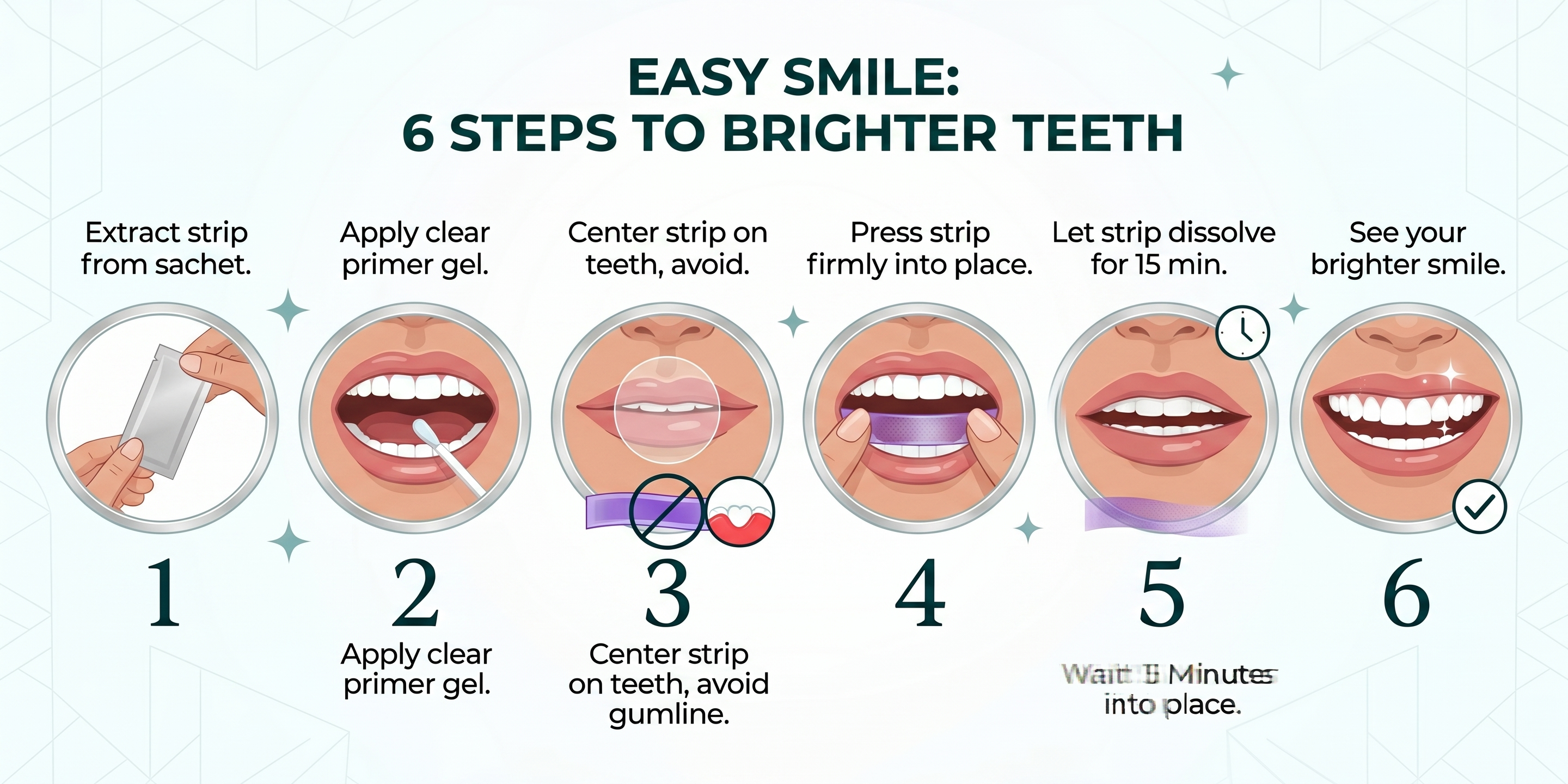 Purple Teeth Whitening Strips (Pack of 7)